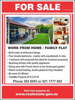 Large Real Estate For Sale Sign with Pictures