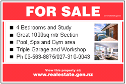 House For Sale Signs